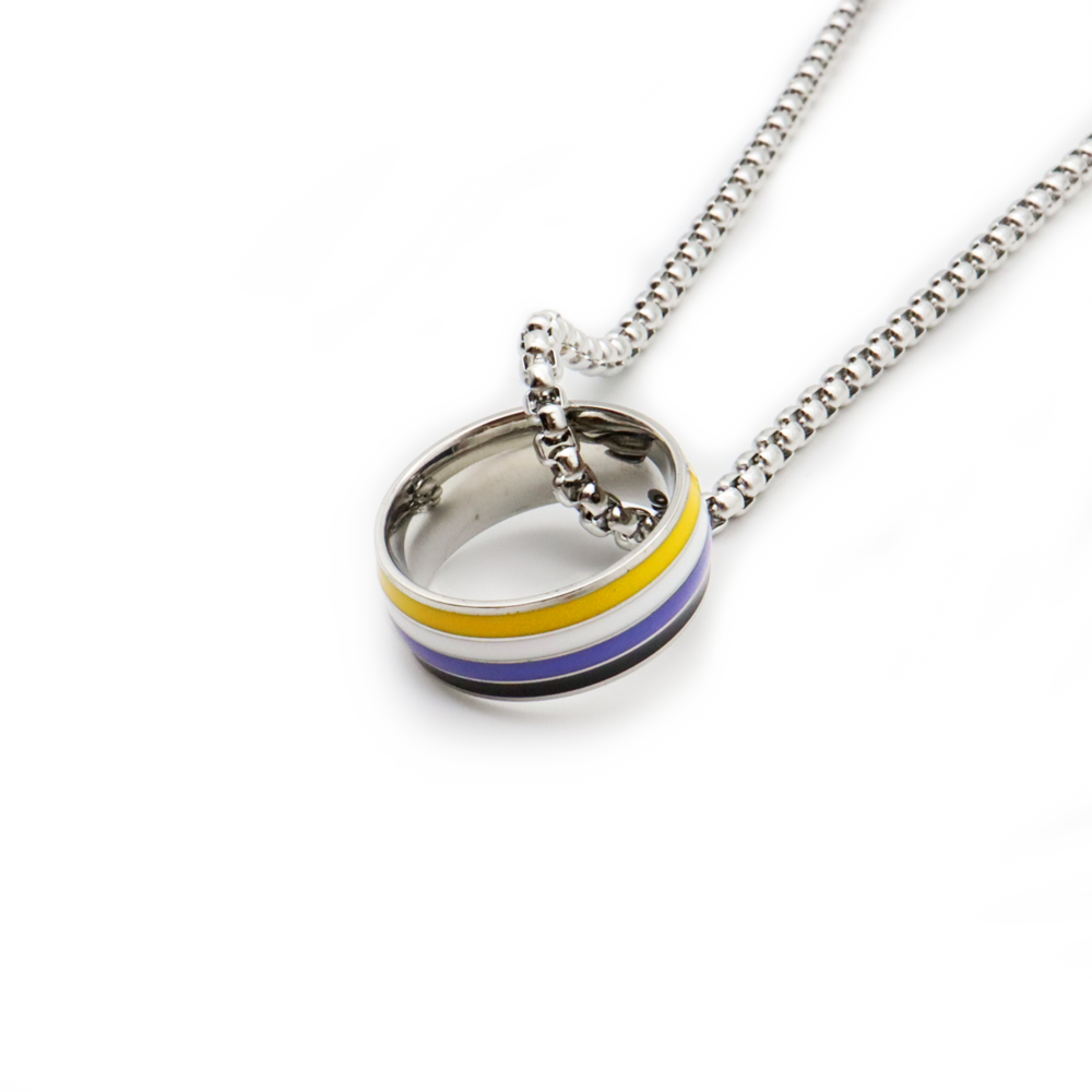 Pride Ring-Kette (Non-Binary)