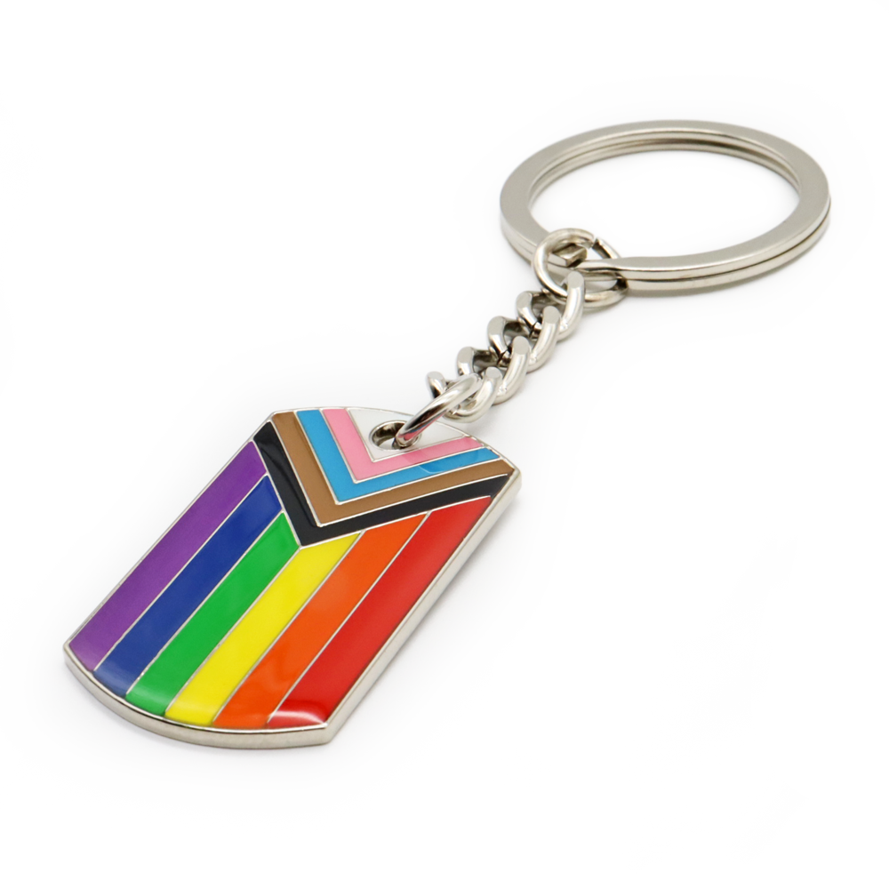 Progress Pride Schlüsselanhänger (Vorderseite)