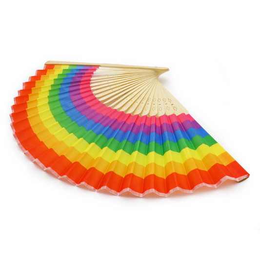 Pride Fächer aus Bambus