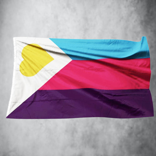 Neue Polyamorie-Flagge Tricolor