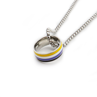 Pride Ring-Kette (Non-Binary)