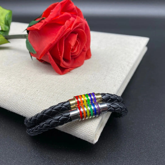 Pride Leder-Armband (Geschenk-Idee)